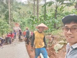 Tunjukkan Kekompakan dan Solidaritas Warga Pekon Sinarjawa Lakukan Gotong Royong